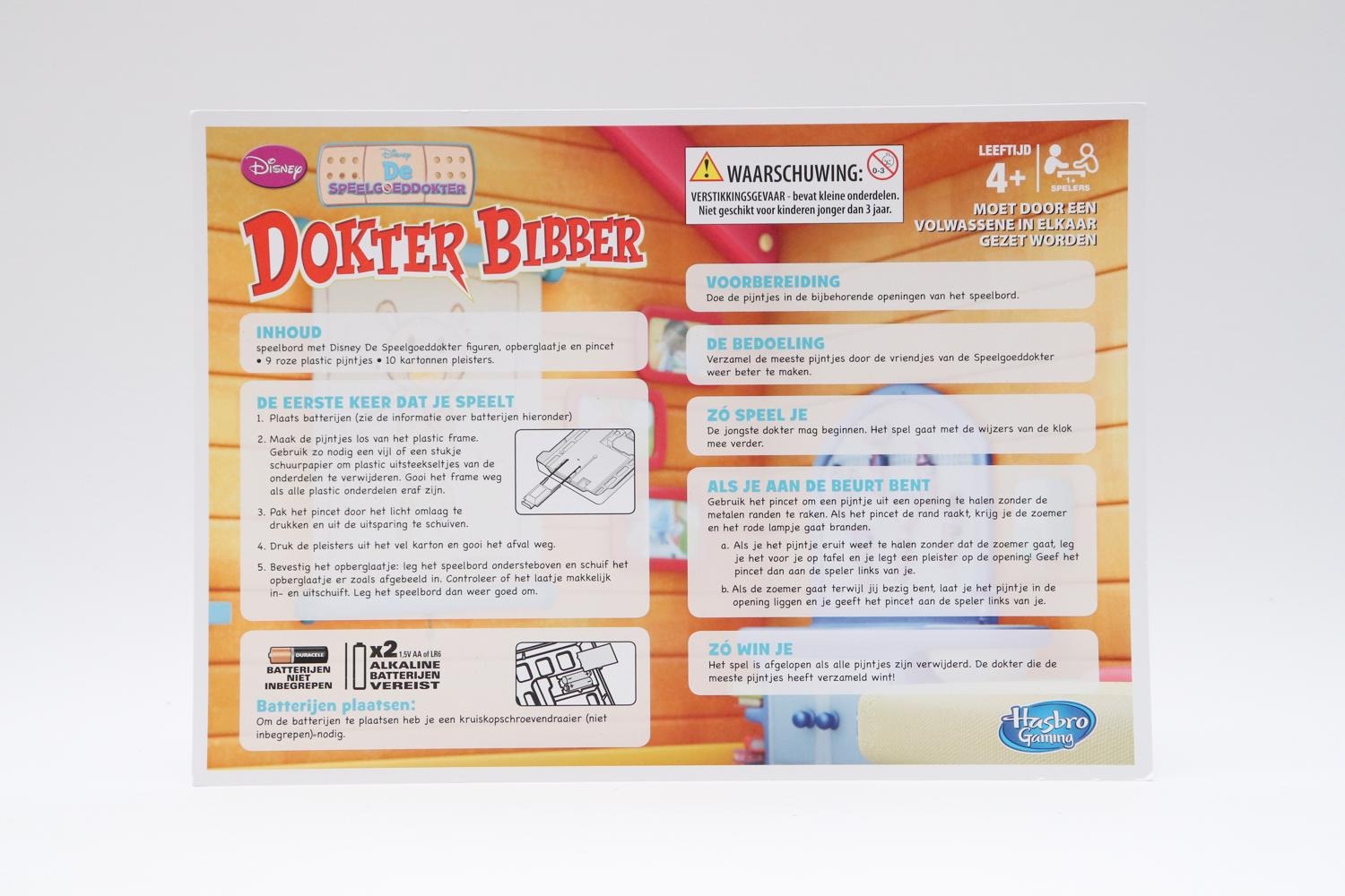 Centraliseren Belichamen diepvries Hasbro - Dokter bibber: De speelgoeddokter (Disney) - Puzzels / Spellen -  edukleuter-outlet